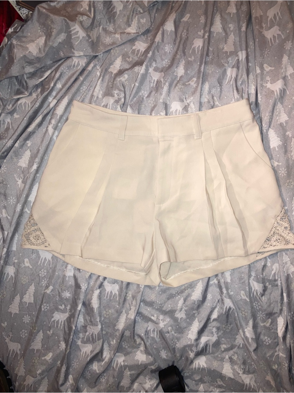 NWT Cinq a sept shorts size 6 crocheted detail feminine romantic boho chic